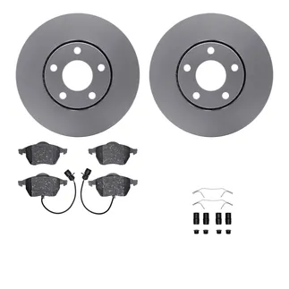 R1 Concepts WDUH1-73116 Carbon Series Brake Rotors W/ 5000 Oep Brake Pads & Hdw